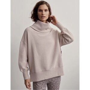 Varley Milton sweatshirt ribbed Mushroom Small - MAKE ME AN OFFER